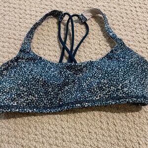 Lululemon teal print sports bra